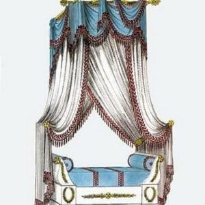 French Empire Bed No. 2 - Art Print