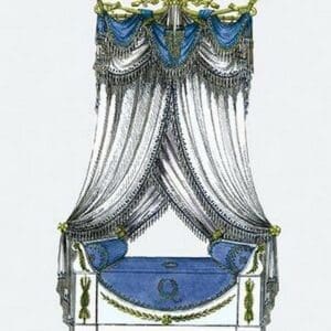 French Empire Bed No. 3 - Art Print