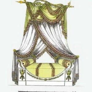 French Empire Bed No. 6 - Art Print