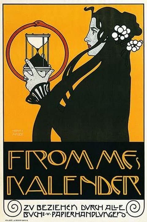 Fromme Calendar Printers by Alphonse Mucha - Art Print