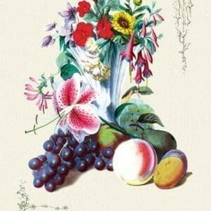 Fruit and Flowers - Art Print