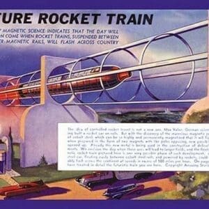 Future Rocket Train by H.W. McCaulley - Art Print