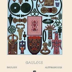 Gaelic Jewelry by Auguste Racinet - Art Print