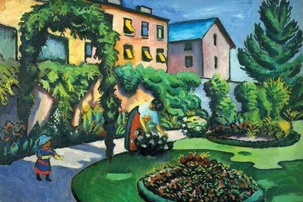 Garden Image by August Macke - Art Print