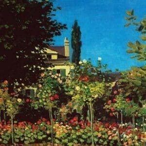 Garden in Bloom at Saint-Adresse by Claude Monet - Art Print