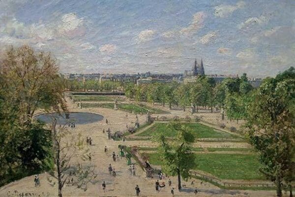 Garden of the Tuileries in the Spring by Camille Pissarro - Art Print