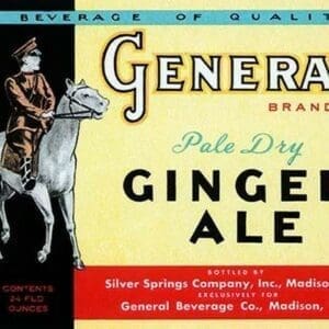 General Brand Pale Dry Ginger Ale - Art Print