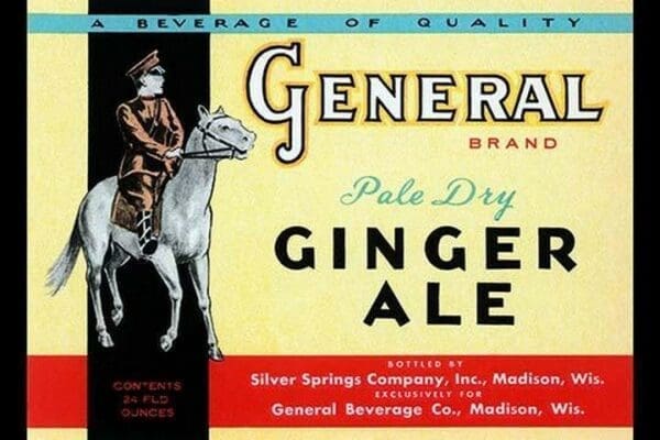 General Brand Pale Dry Ginger Ale - Art Print