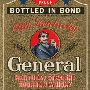 General Kentucky Straight Burbon Whiskey - Art Print