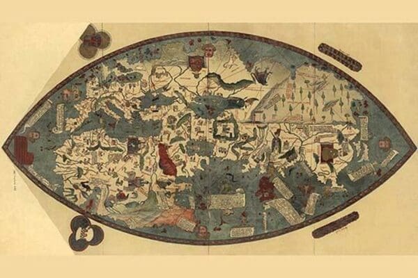 Genoese World Map by Paolo del Pozzo Toscanelli - Art Print