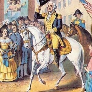 George Washington's Entry into New York - Art Print