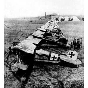 German Aeroplane Squadron - Art Print