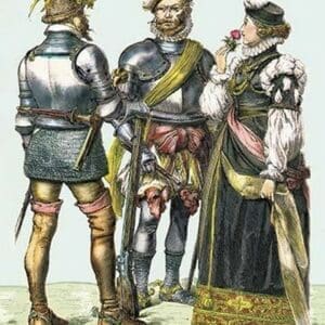 German Costumes: General of the Knights under Charles V - Art Print