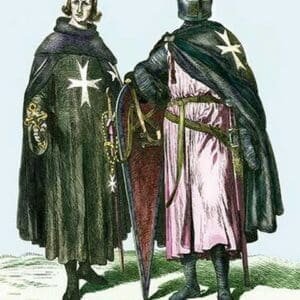 German Costumes: Hospitaller Knights - Art Print