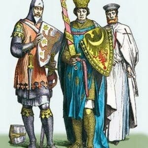 German Costumes: Knight and Prince - Art Print