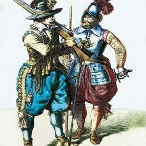 German Costumes: Thirty Years War: Musketeer - Art Print