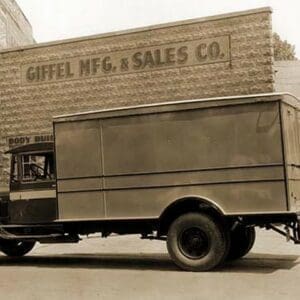 Giffel Manufacturing & Sales Company Delivery Truck - Art Print