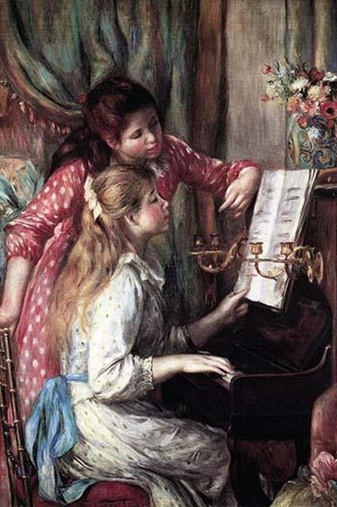 Girls at the Piano by Pierre-August Renoir #2 - Art Print