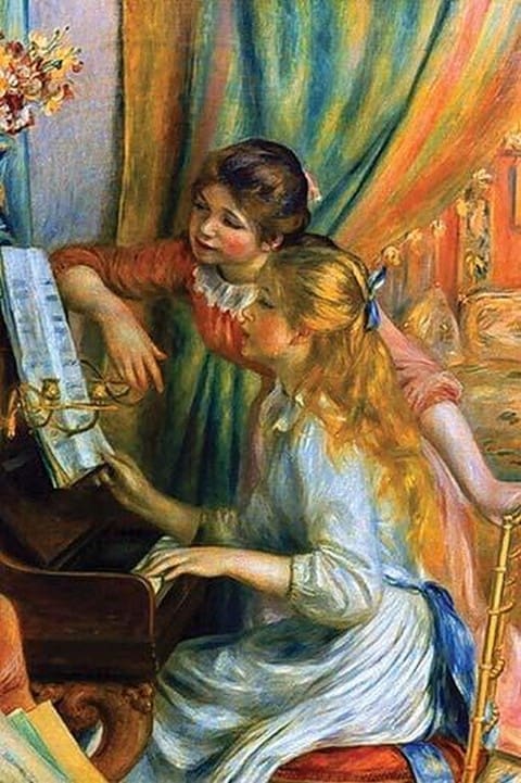 Girls at the Piano by Pierre-August Renoir - Art Print