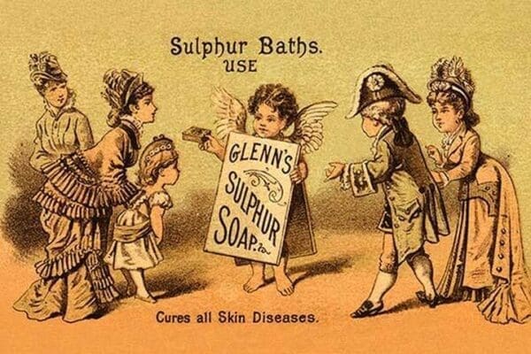 Glenn's Sulphur Soap - Cures all Skin Diseases - Art Print