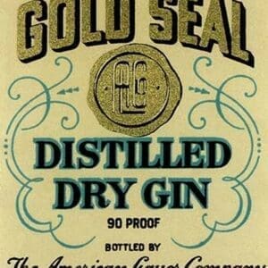 Gold Seal Distiller Dry Gin - Art Print