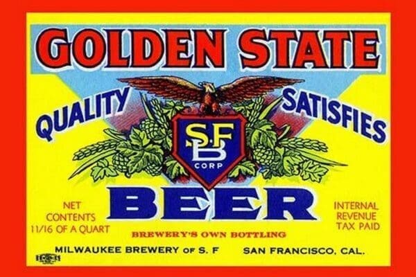 Golden State Beer - Art Print