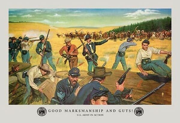 Good Marksmanship and Guts by H. Charles McBarron Jr. - Art Print