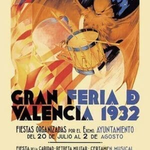 Gran Feria de Valencia 1932 by Luis Dubon - Art Print