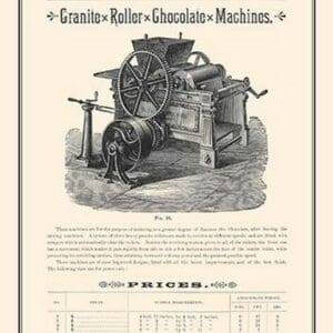 Granite Roller Chocolate Machines - Art Print