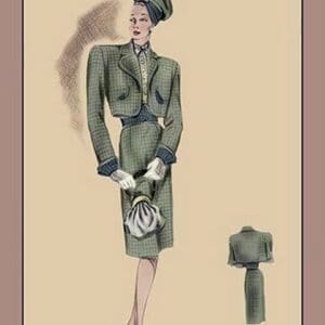 Green Bolero Suit - Art Print