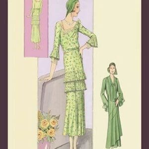 Green Daytime Fashions by Atelier Bachroitz - Art Print