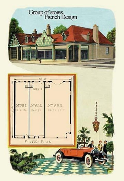 Group of Stores: French Design by Geo E. Miller - Art Print