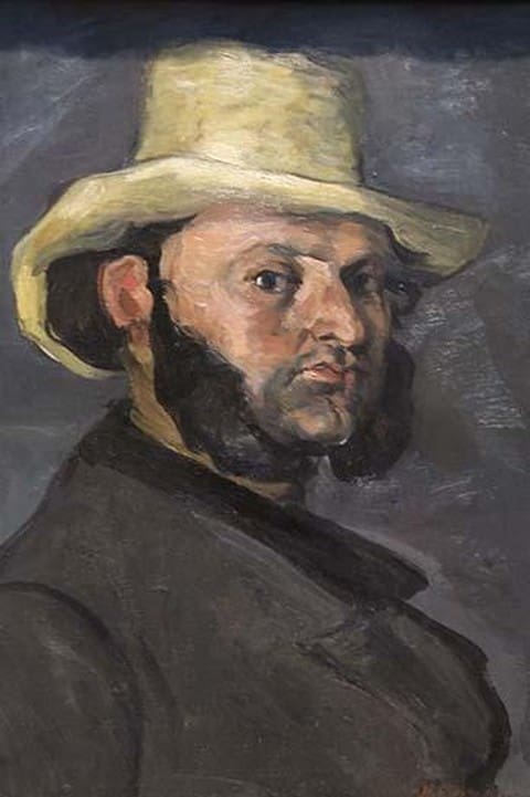 Gustav Boyer in Straw Hat by Paul Cezanne - Art Print