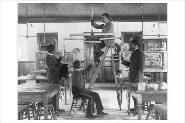 Hampton Institue Classroom by Frances Benjamin Johnston - Art Print