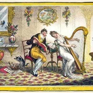 Harmony before Matrimony by James Gillray - Art Print