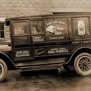 Harry H. Redfearn & Co. Delivery Truck - Good Luck Evaporated Milk & Cheese - Art Print