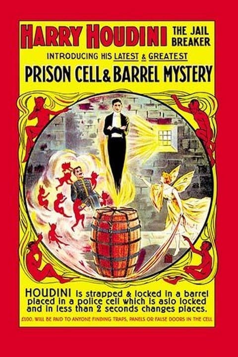 Harry Houdini - The Jail Breaker - Art Print