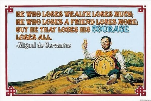 He who loses by Miguel de Cervantes - Art Print