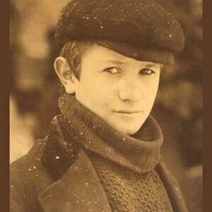 Head Newsboy by Lewis Wickes Hine - Art Print