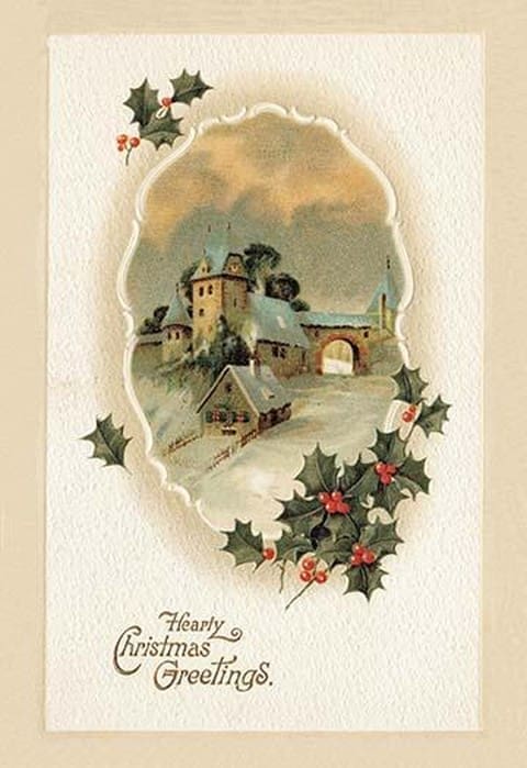 Hearty Christmas Greetings - Art Print