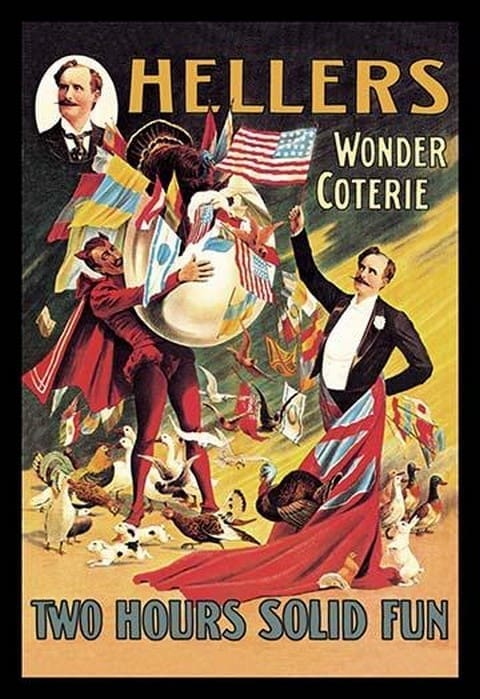 Heller's Wonder Coterie by Adolph Friedlander - Art Print