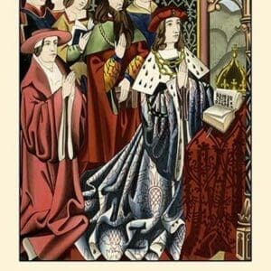 Henry VI and his Court by H. Shaw - Art Print