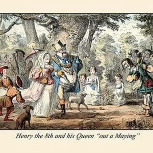 Henry VIII and His Queen 'Out a'Maying' by John Leech - Art Print