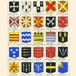 Heraldry - Blazonry by Hugh Clark #2 - Art Print