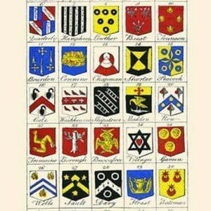 Heraldry - Blazonry by Hugh Clark #3 - Art Print