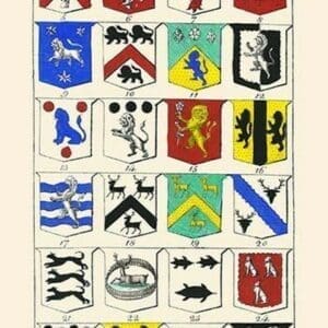 Heraldry - Blazonry by Hugh Clark #4 - Art Print