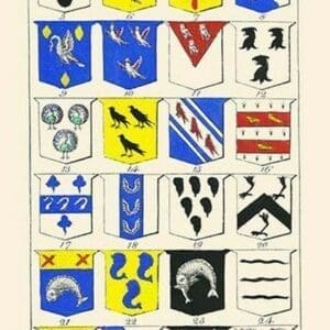 Heraldry - Blazonry by Hugh Clark #5 - Art Print