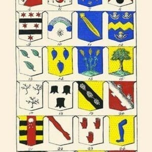 Heraldry - Blazonry by Hugh Clark #6 - Art Print