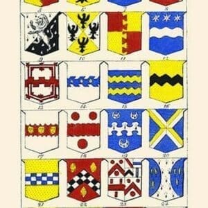 Heraldry - Blazonry by Hugh Clark #7 - Art Print