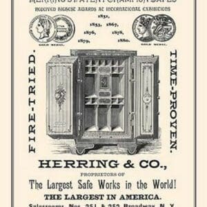 Herring's Patent Champion Safes - Art Print